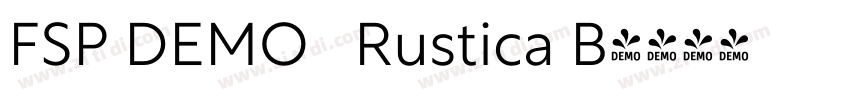 FSP DEMO   Rustica B字体转换